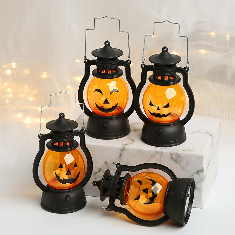 Halloween Small Oil Lamp Toy with Various Expressions LED Electronic Lamp