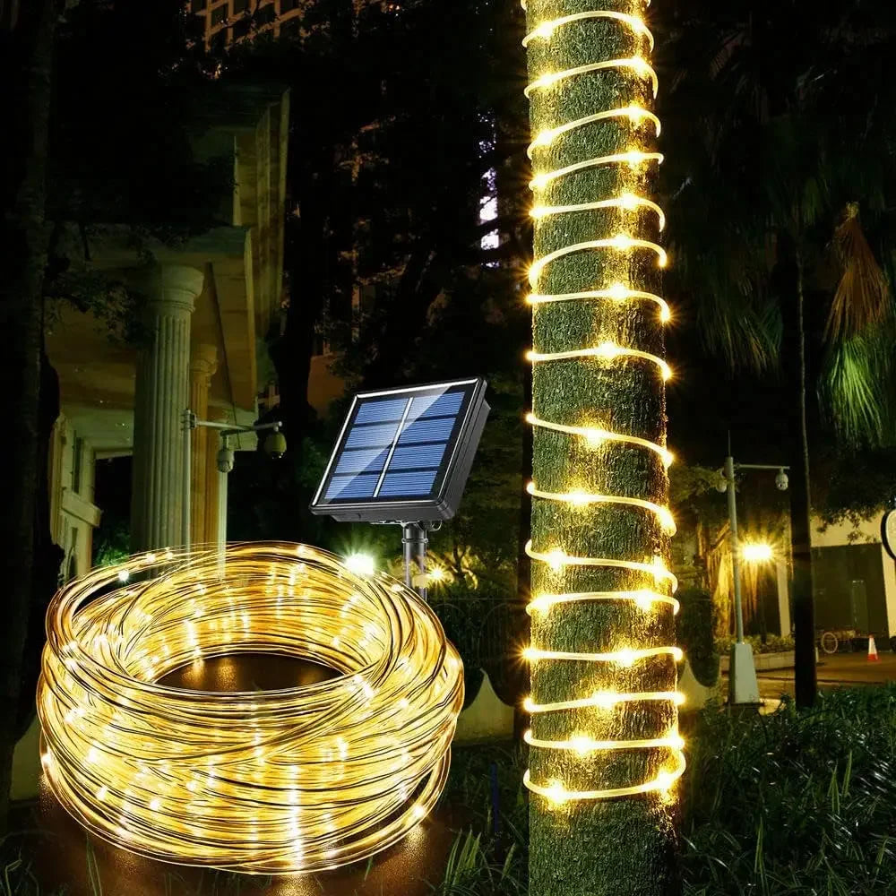 300 LED Solar Rope Strip Lights