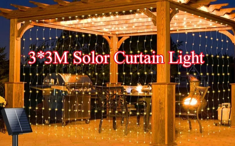 300 LED Solar Rope Strip Lights