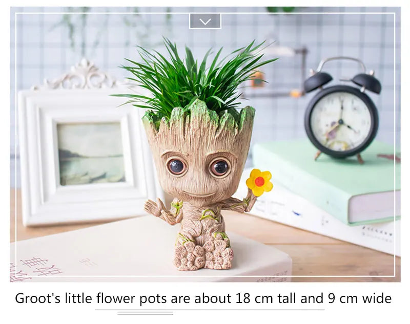 Office Desktop Display Cartoon Groot Figurines Handicrafts Decor