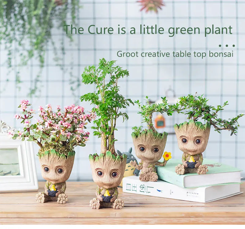 Office Desktop Display Cartoon Groot Figurines Handicrafts Decor