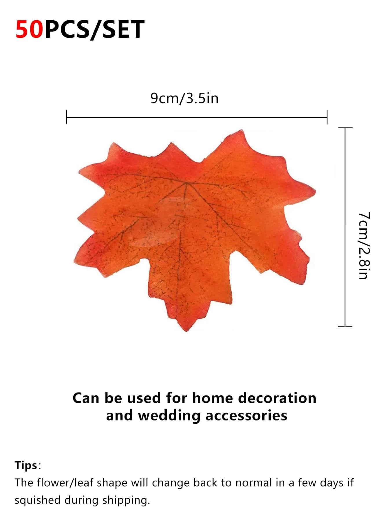 High Quality Silk Maple Leaf Halloween FestivalTable Wedding Scrapbook Artificial Plants
