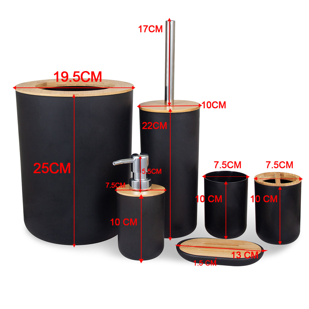 6Pcs Bathroom Storage Set