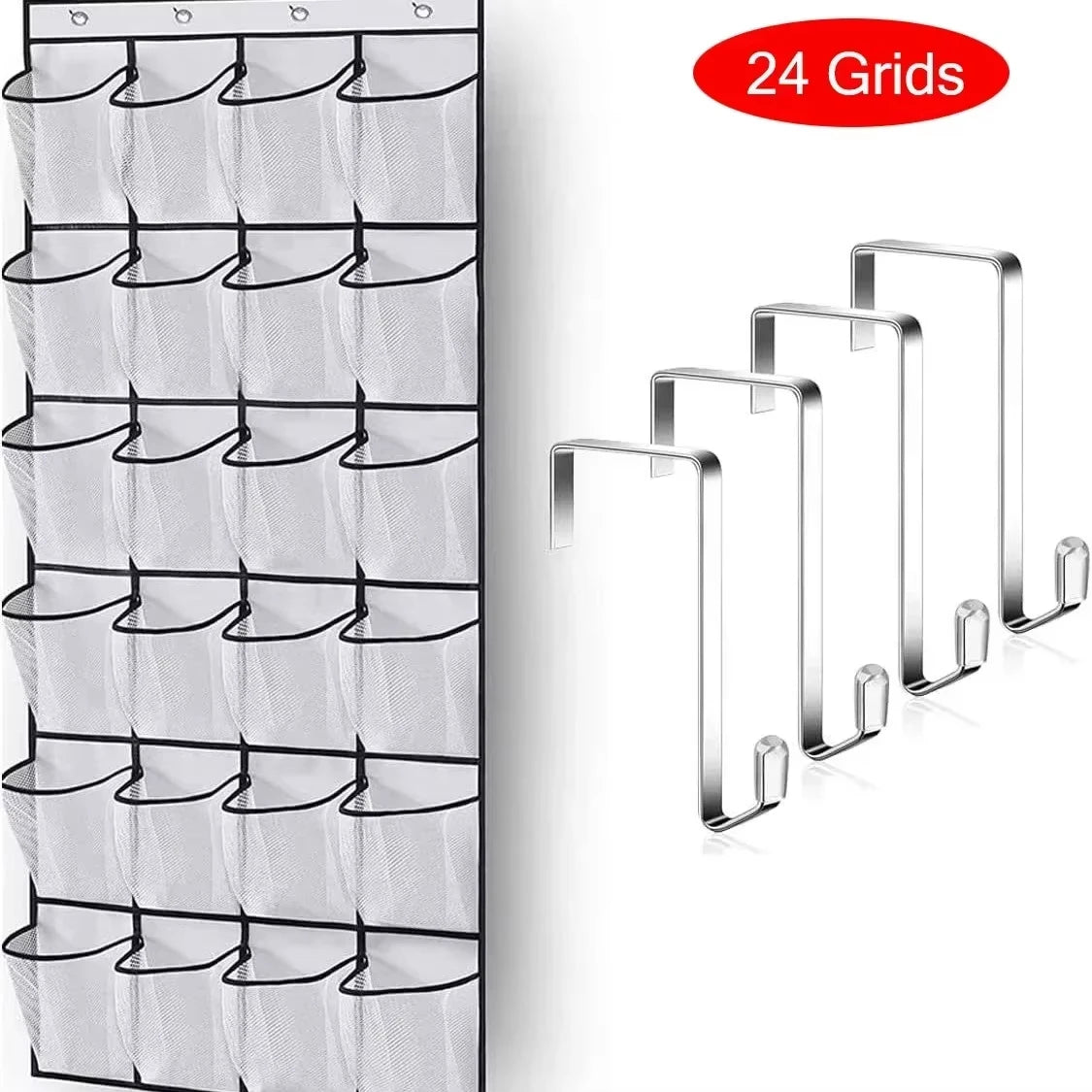 12-pocket over-the-door mesh organizer