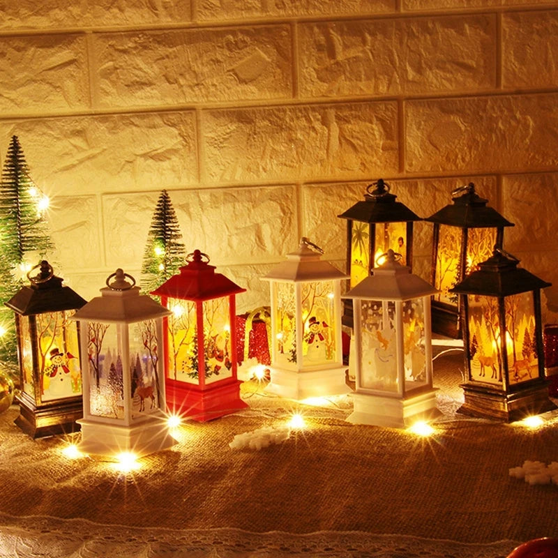 Christmas Lantern Light Decorations for Home Ornaments