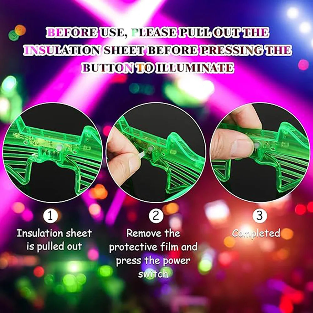 Glow In The Dark Glasses Bulk Led Light Up Glasses For Kids Adults Party Supplies