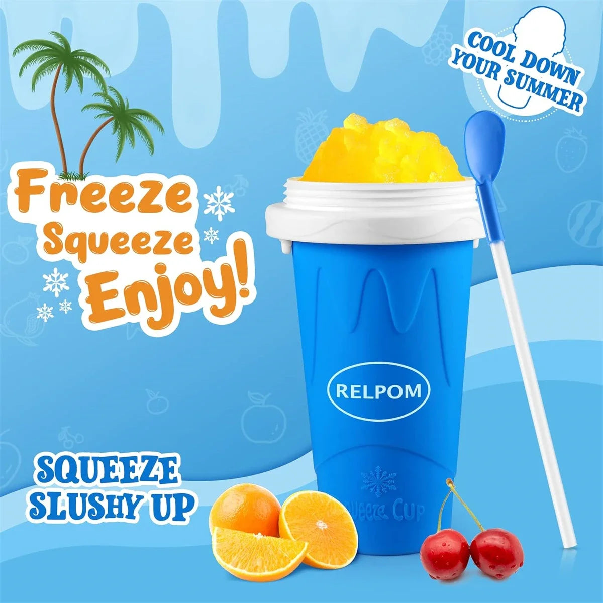 Homemade Smoothie Quick-Frozen Ice Cream Milkshake Bottle Portable Cups