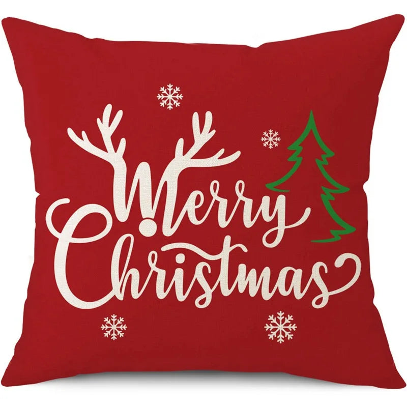 45cm Christmas Cushion Cover Pillowcase Decorations for Home Ornament Decor