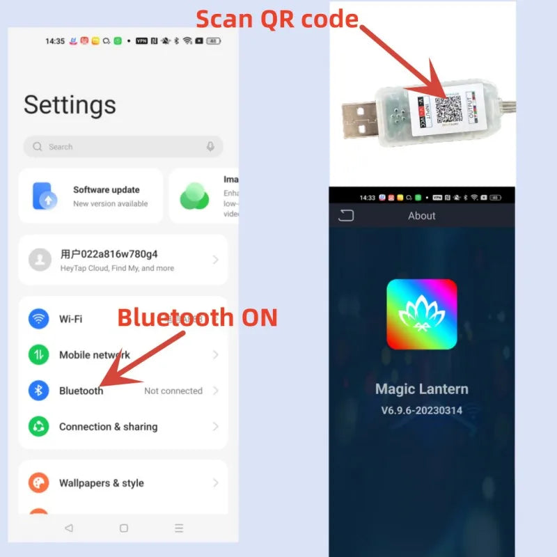 5M/10M/15M/20M USB Sting Light Bluetooth APP DIY LED Fairy Lights Garland Decoration