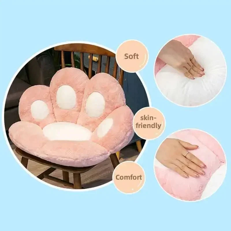 60cm*70cm Cut Cat Scratch Cushion Soft Stuffed Floor Cushion Kawaii Chair Sofa Butt Pad