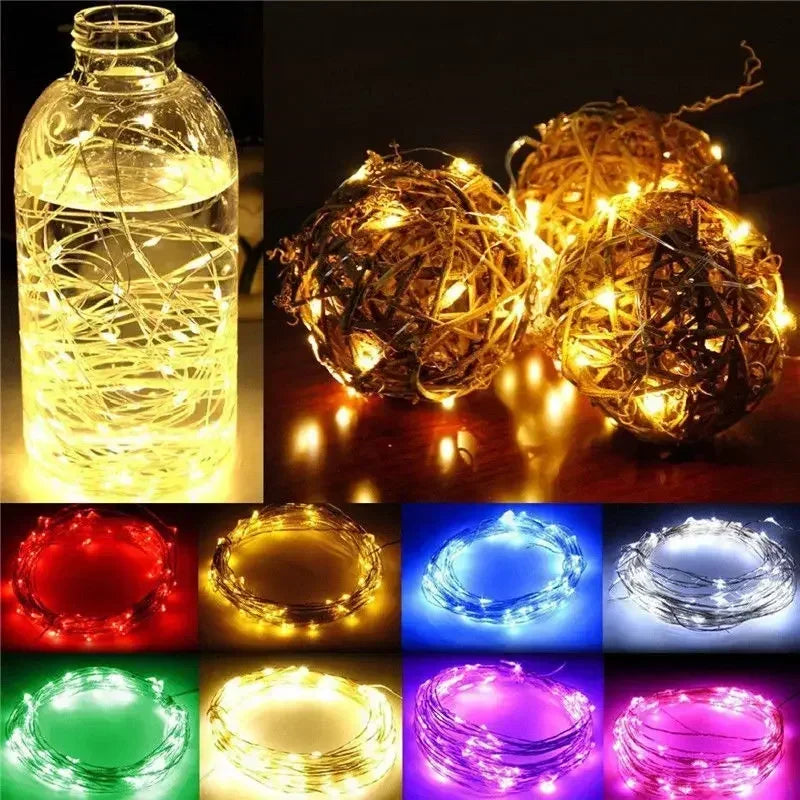 1M 2M 3M 5M 10M 20M 30M Copper Wire LED String lights Holiday lighting Fairy Garland