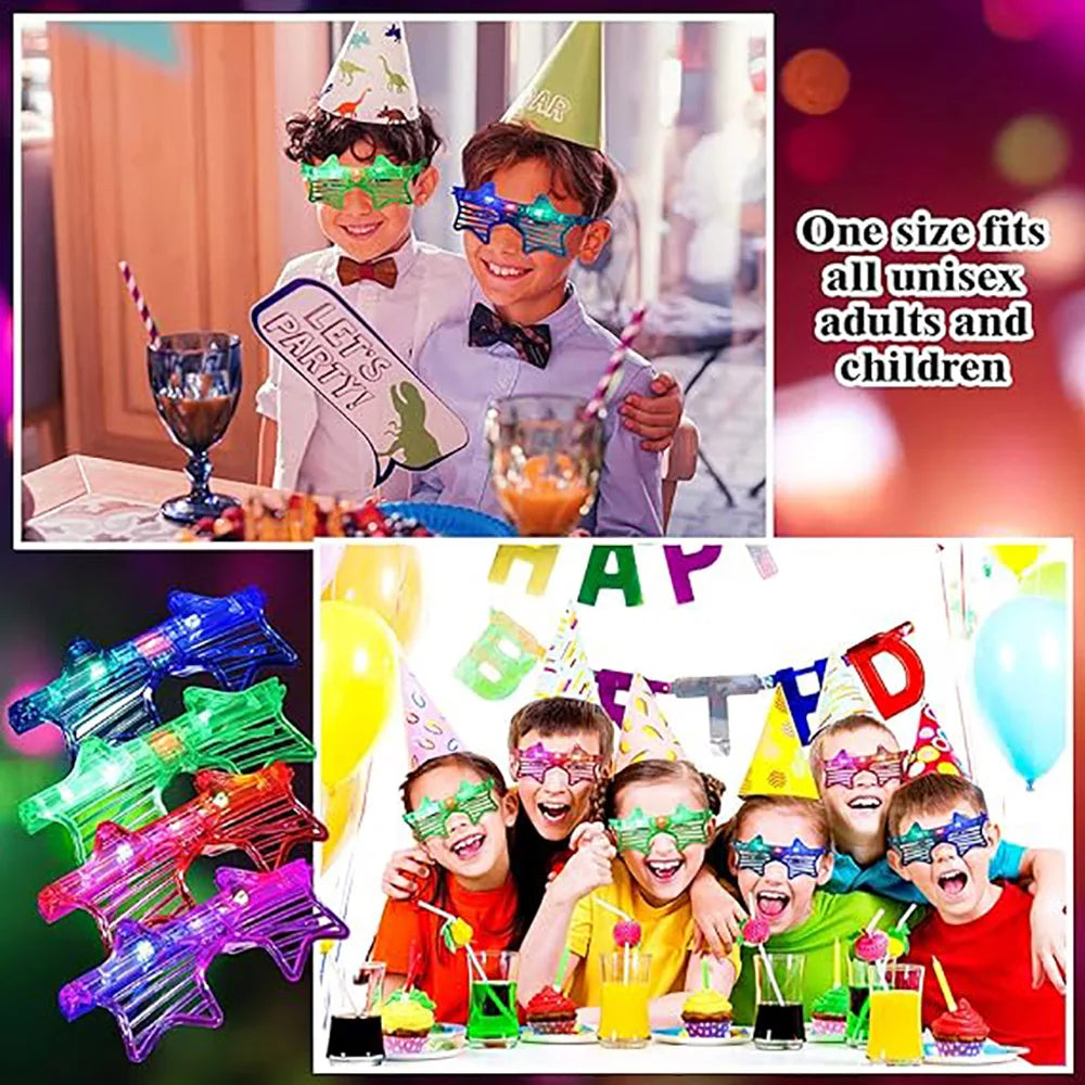 Glow In The Dark Glasses Bulk Led Light Up Glasses For Kids Adults Party Supplies