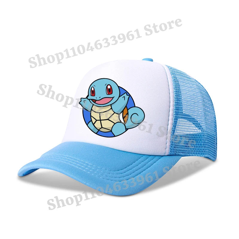 Baseball Caps Kawaii Anime Figures Hats Summer Outdoor Parent Child Gift