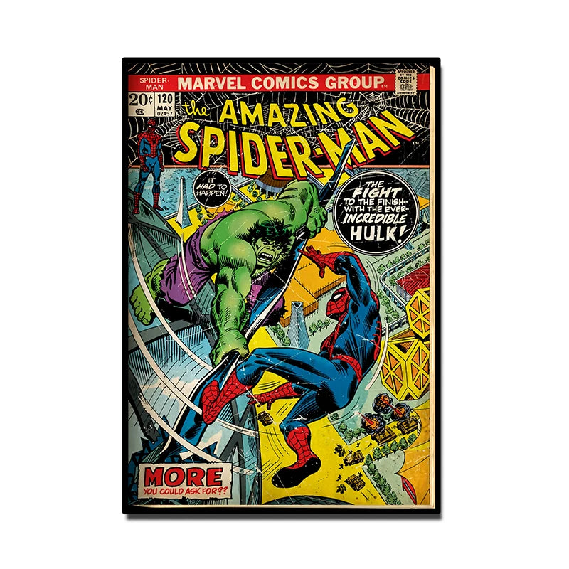 Retro Marvel Super Hero Wall Art