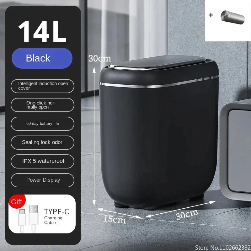 14L Smart Trash Can Automatic Sensor Garbage Can
