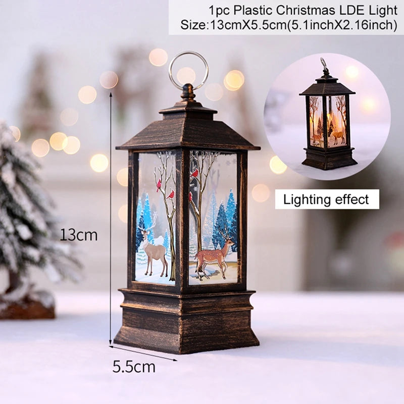Christmas Lantern Light Decorations for Home Ornaments