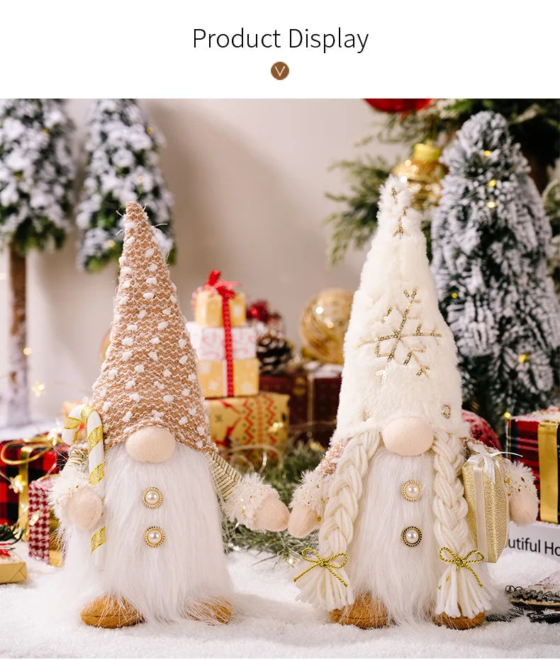 Glowing Christmas Faceless Doll 30cm Tree Decorations 2025 Night Light