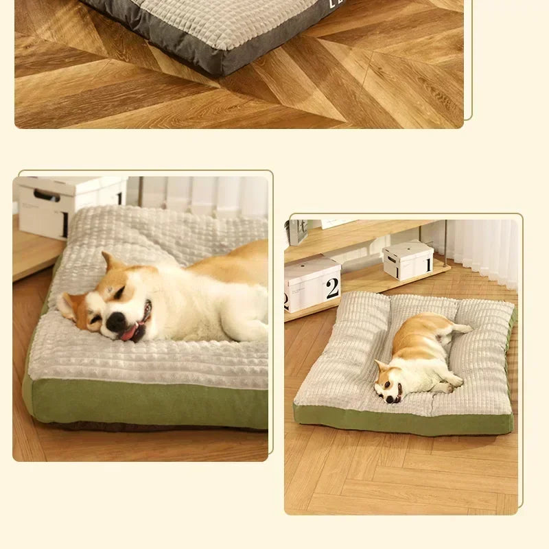 Pets Sleeping Beds Soft Fleece Pet Blanket Detachable Cushion for Pet Mats Accessories