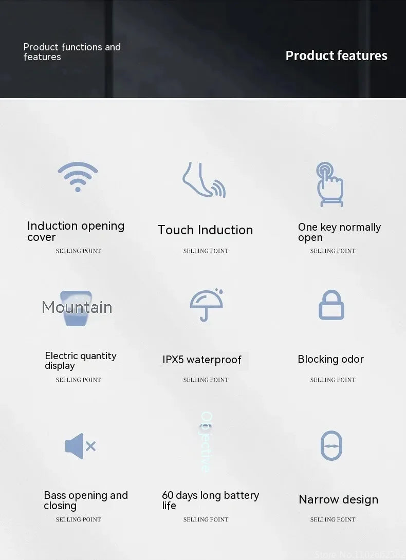 14L Smart Trash Can Automatic Sensor Garbage Can