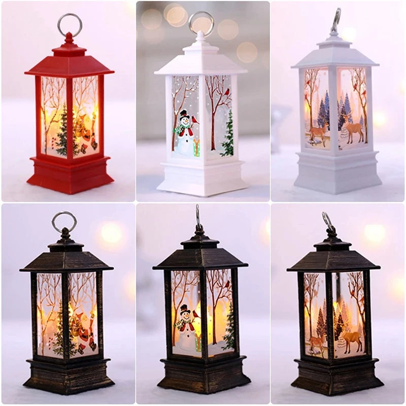 Christmas Lantern Light Decorations for Home Ornaments