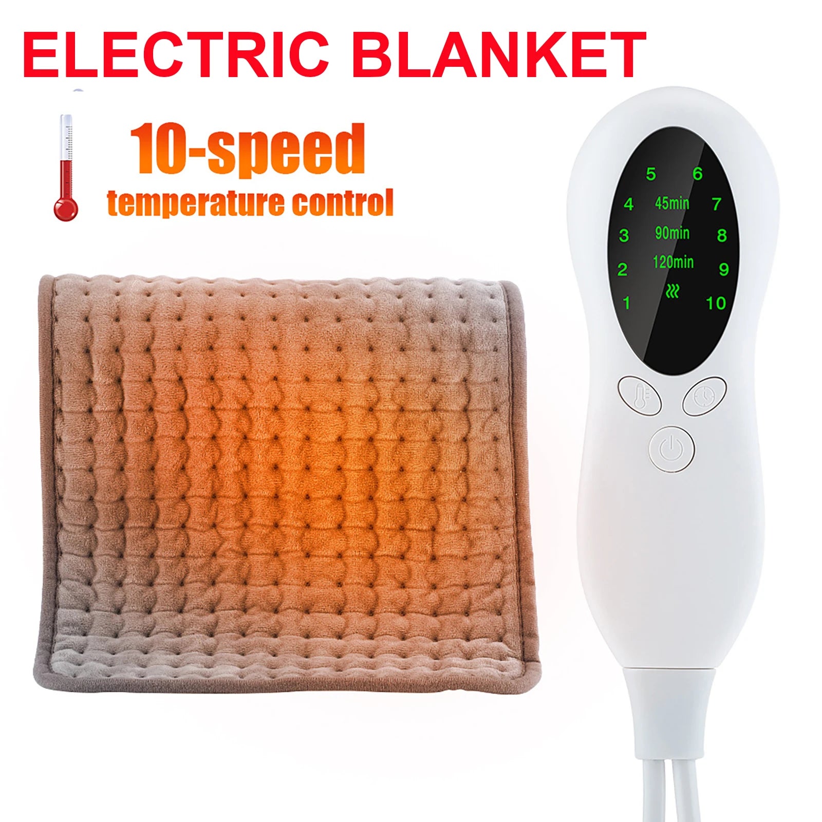 Electric Heating Pad Therapy Physiotherapy Back Pain Relief Cover Leg Blanket Thermal Mat