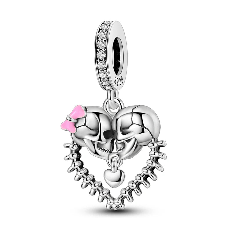 925 Silver Halloween Boutique Pendant Fit Original Bracelet Charm Necklace