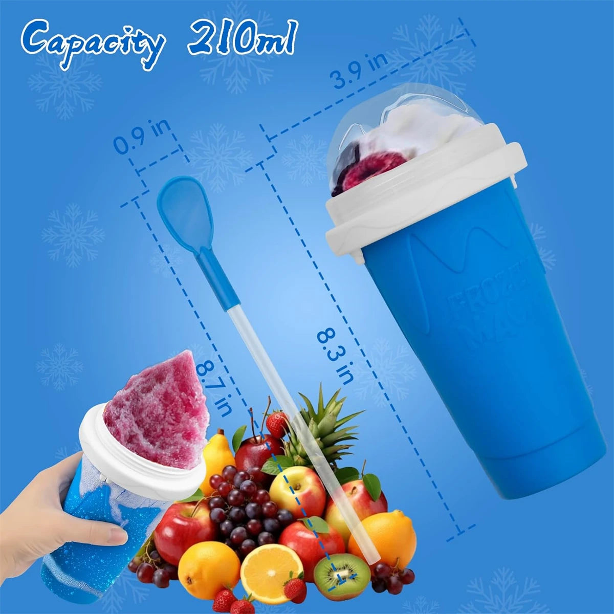 Homemade Smoothie Quick-Frozen Ice Cream Milkshake Bottle Portable Cups