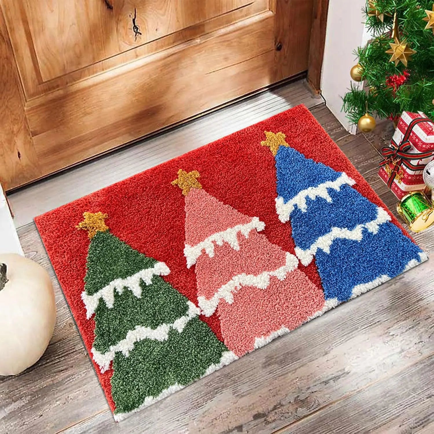 40x60cm Christmas Door Mat Santa Claus Reindeer xmas tree Christmas Floor Mat