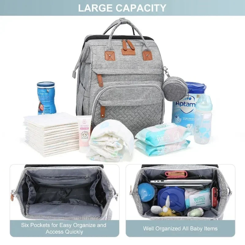 Baby Nappy Changing Station Portable Bed Travel Bassinet Waterproof Folding Crib