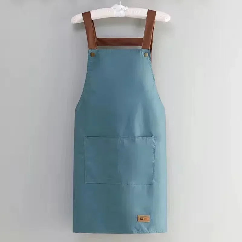 Waterproof and antifouling large pocket pastry work clothes apron