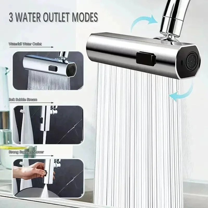 Kitchen Faucet Waterfall Stream Sprayer Head Filter Diffuser