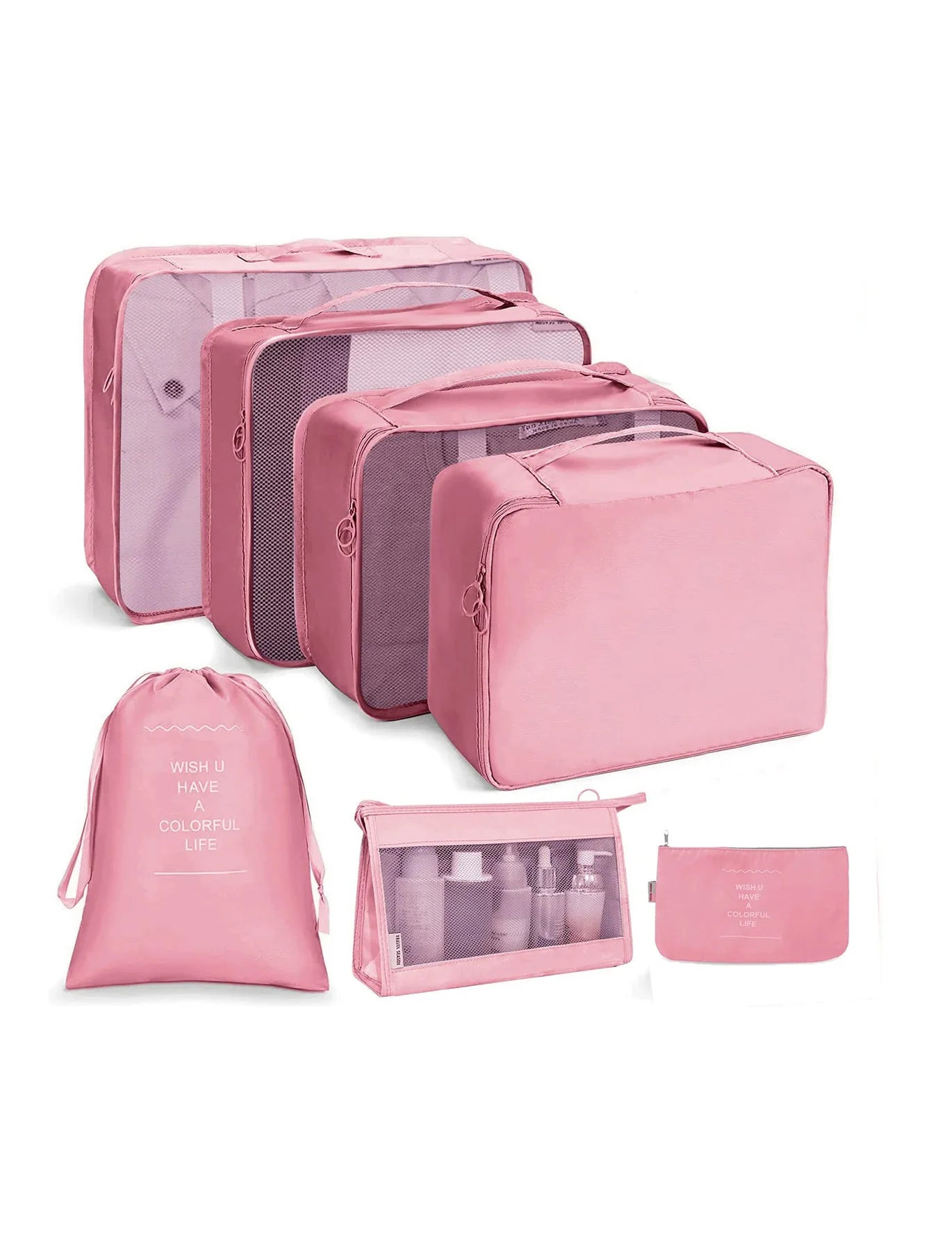 7/8/9/10 Pcs Set Travel Organizer Storage Bags Suitcase Packing Cubes Portable Luggage