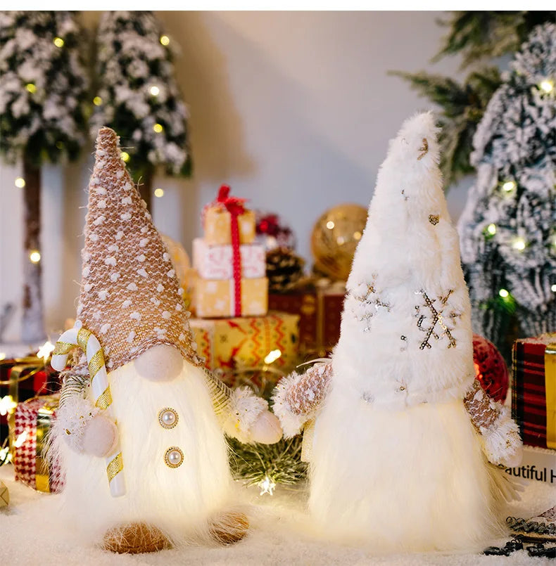 Glowing Christmas Faceless Doll 30cm Tree Decorations 2025 Night Light