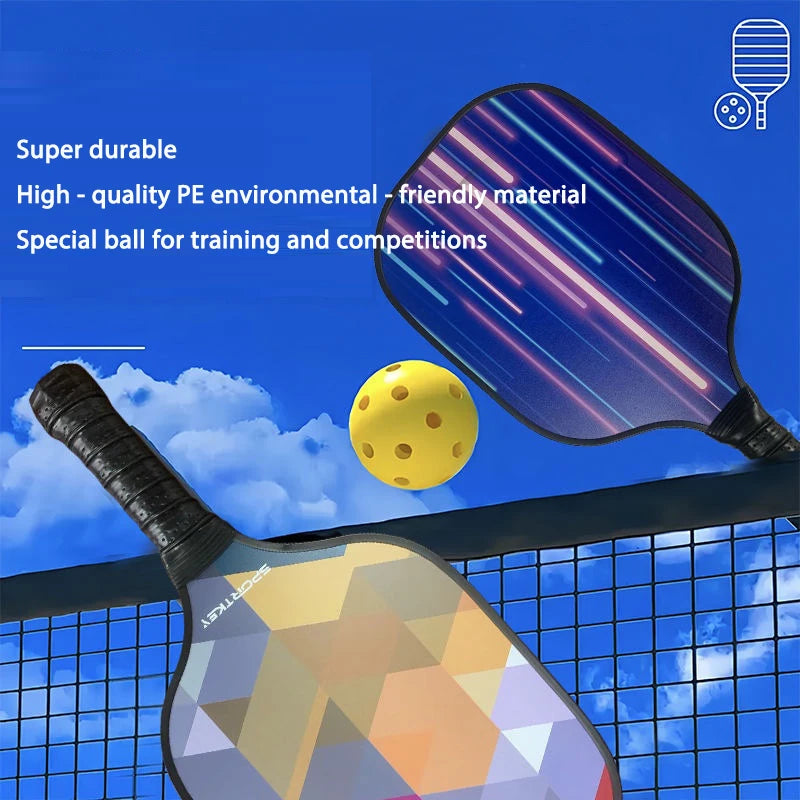 Pickleball 8MM Aperture PE Rotational Molding Elastic and Green Yellow Competitive Ball
