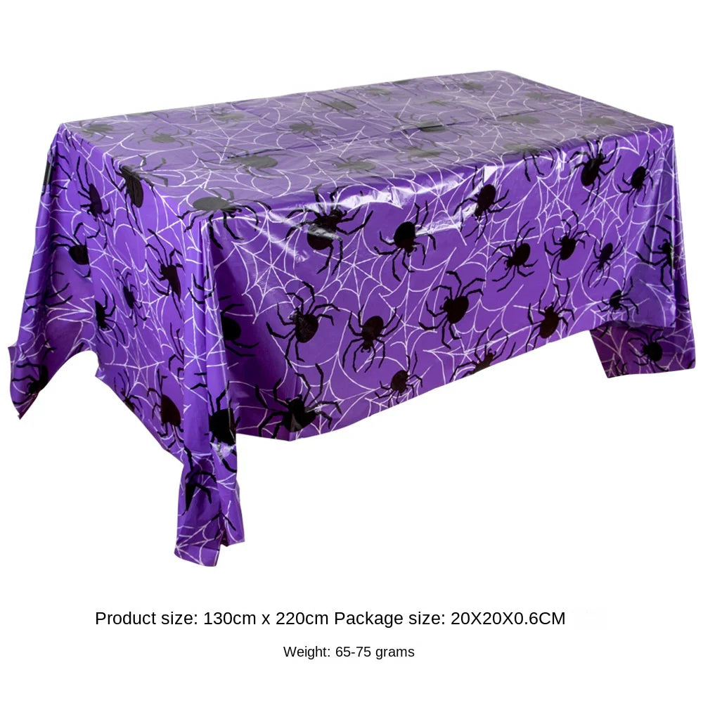 Halloween Decoration Tablecloth Pumpkin Spider Web Table Cover Table Decoration