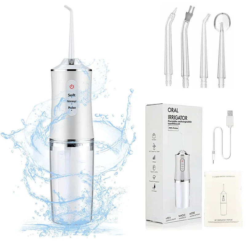 Powerful Oral Irrigation Irrigator Jet Ultrasound Air Ipx7 Waterproof Mouthwash Machine