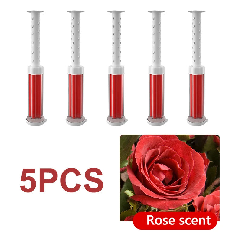 5pcs/Set Flower Aromatic Toilet Cleaner Gel Deodorant Air Freshener