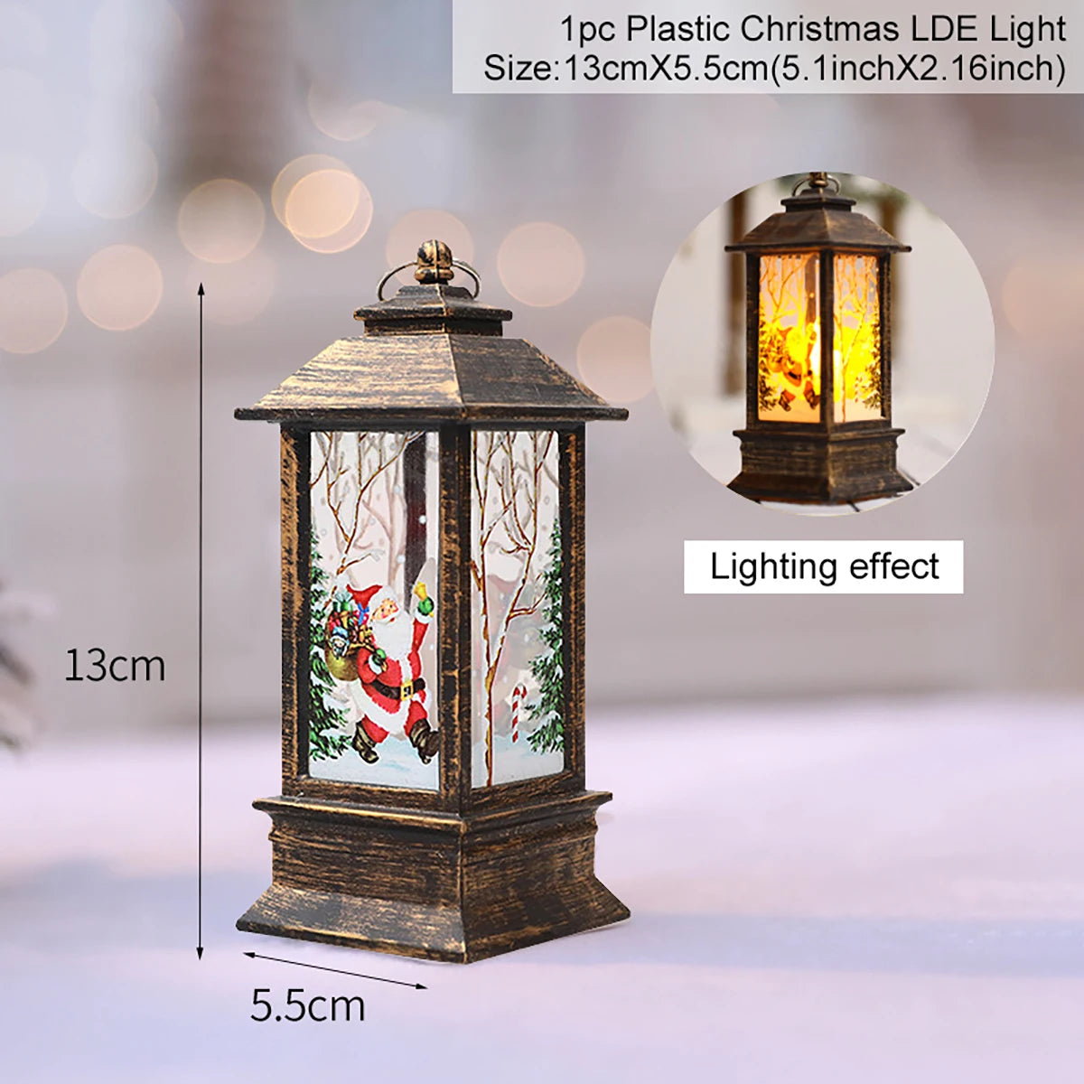 Christmas Lantern Light Decorations for Home Ornaments