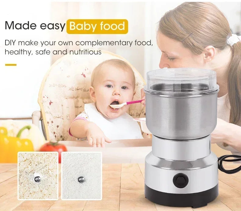 Electric Grinder Multifunctional Home Coffee Grinder Four Edged Blade