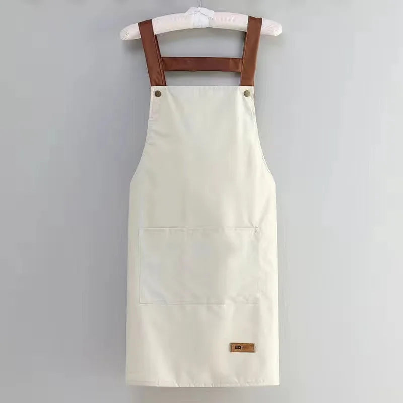 Waterproof and antifouling large pocket pastry work clothes apron
