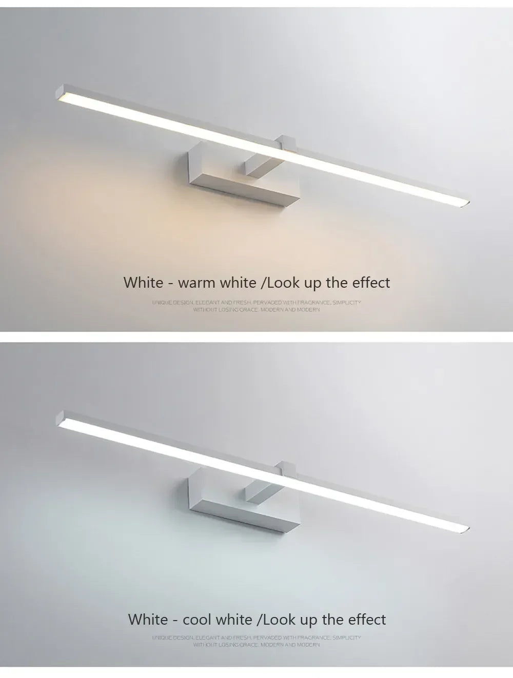 LED Bathroom Mirror Light, Modern Wall Sconce for Bedroom, Aluminum Decoration Lamp
