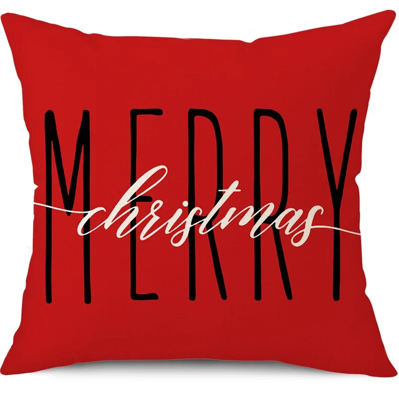 45cm Christmas Cushion Cover Pillowcase Decorations for Home Ornament Decor