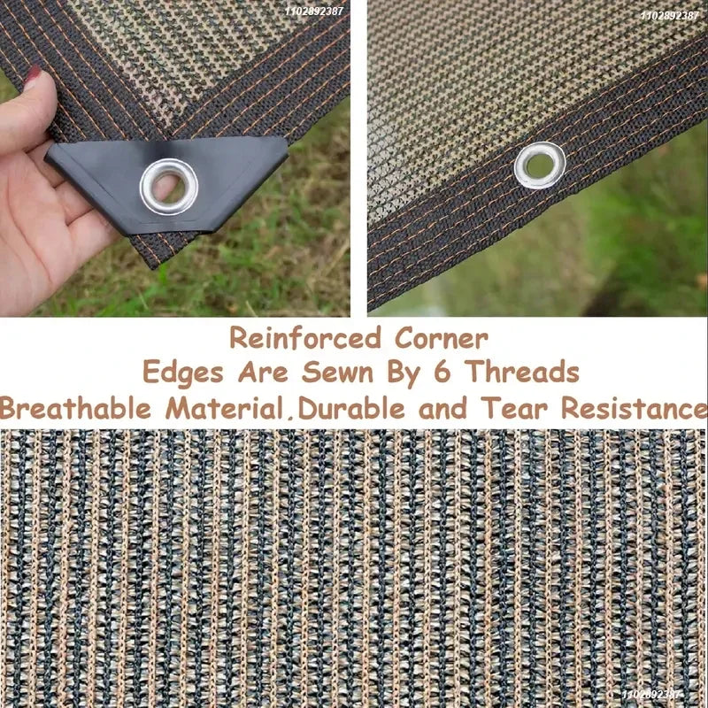 4x5mSunshade net 12 needle coffee sunshade net Home garden succulent UV protection 85-90% Sunshade net