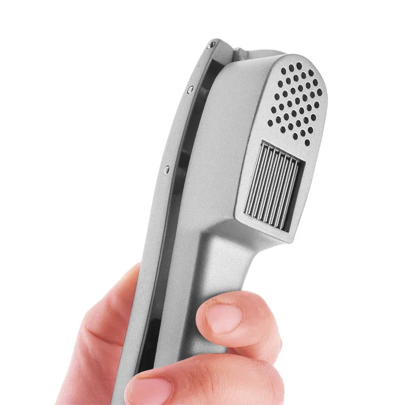 Kitchen household manual garlic press aluminum gadget