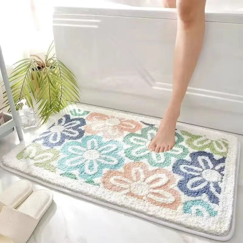 Cute Flower Bathroom Rug (40x60cm)