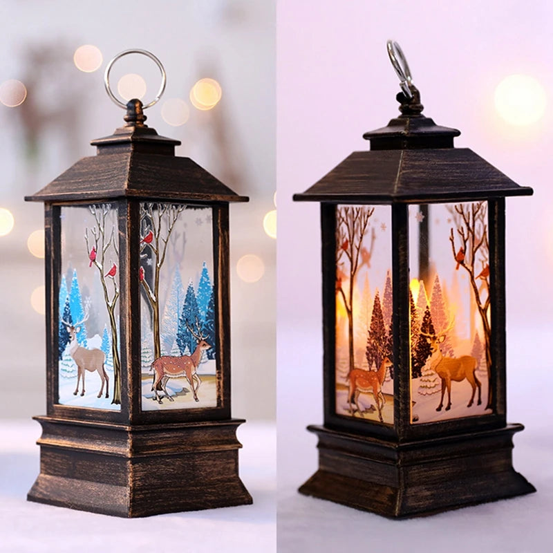 Christmas Lantern Light Decorations for Home Ornaments