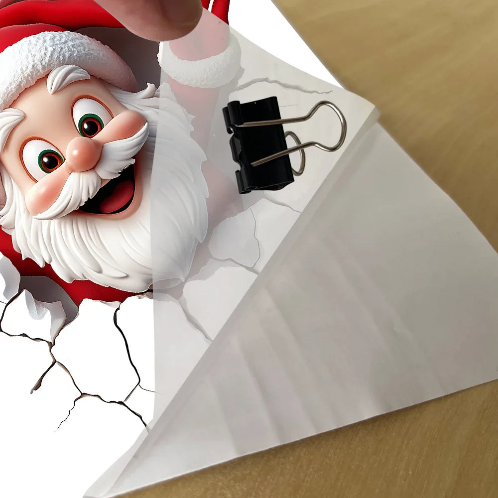 Christmas Santa Toilet Sticker Christmas Party Decoration Navidad Natal New Year Gift