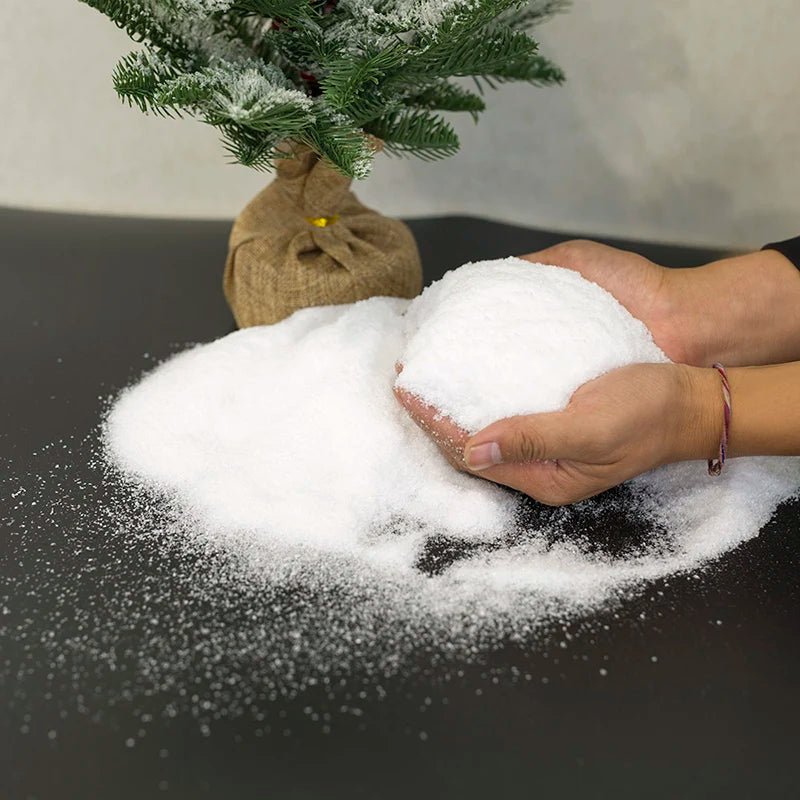 20g Artificial Snow Powder Frozen Decoration Fluffy Fake Snowflakes Decoration 1-10mm