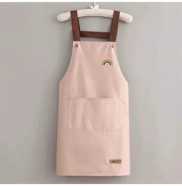 Waterproof and antifouling large pocket pastry work clothes apron