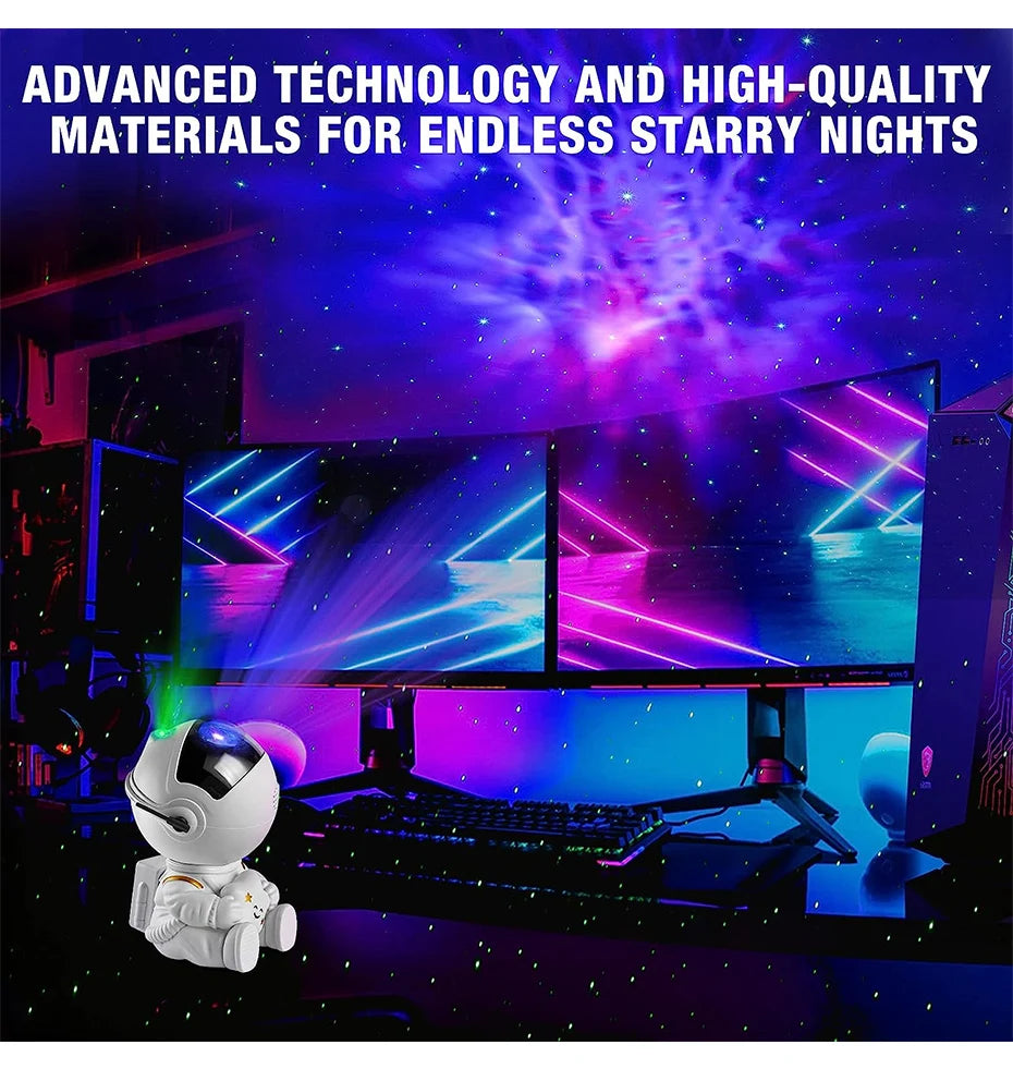 Galaxy Star Astronaut Projectorm LED Light